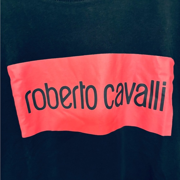 Roberto Cavalli Black T-Shirt for Men - Picture 4 of 7